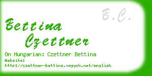 bettina czettner business card